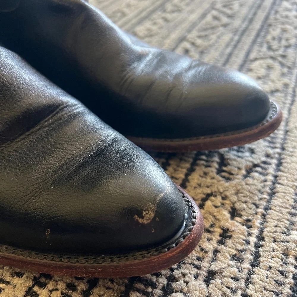 Tecovas Black Leather Ankle Boots - Picture 4 of 10